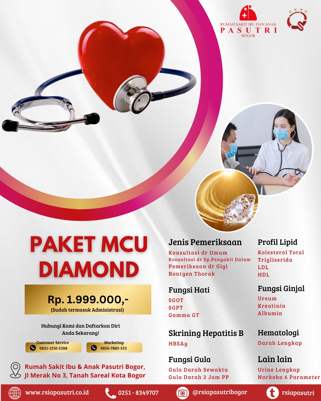 Paket MCU Diamond – Pemeriksaan Menyeluruh